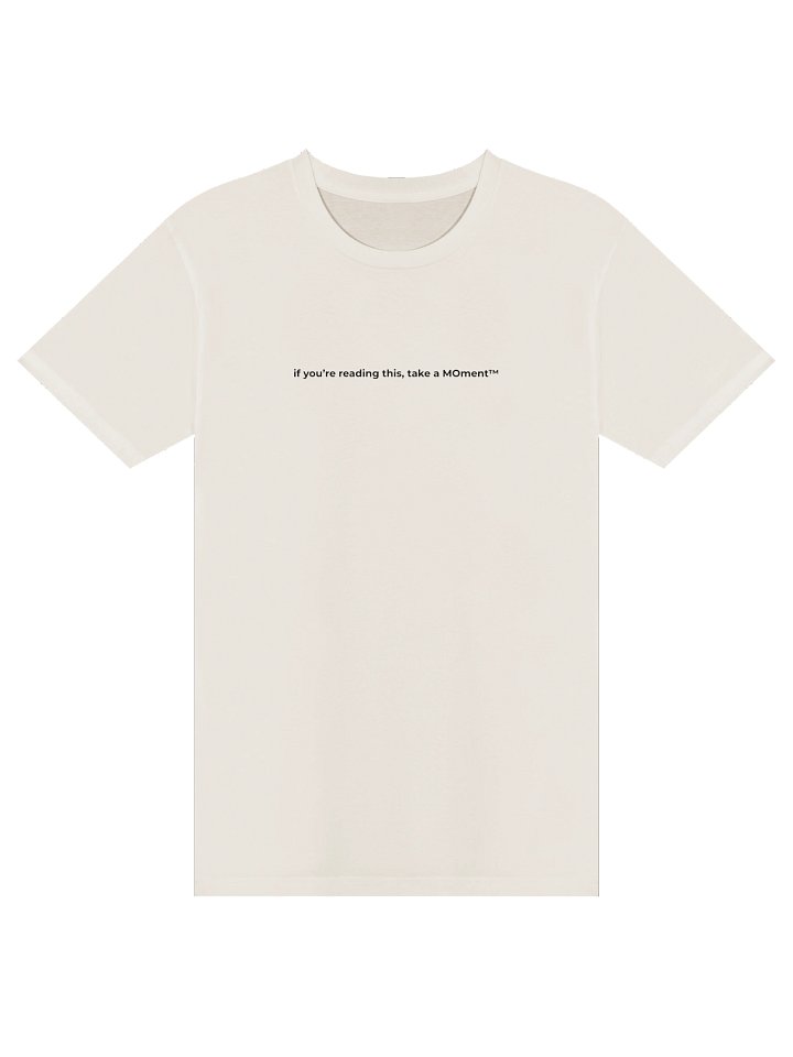 "if you're reading this, take a MOment" tee product image (1)