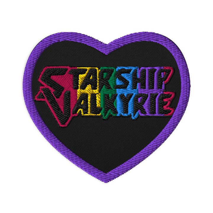 Starship Valkyrie Pride Logo Heart Patch product image (1)