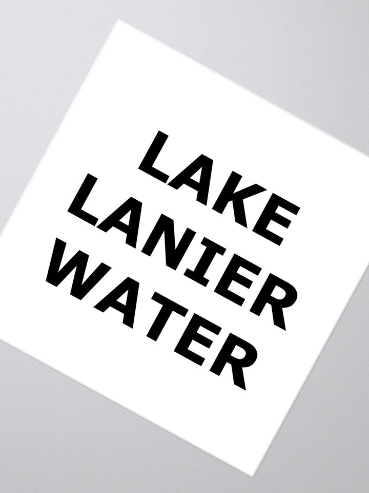 LAKE LANIER WATER STICKER BLACK/WHITE product image (6)