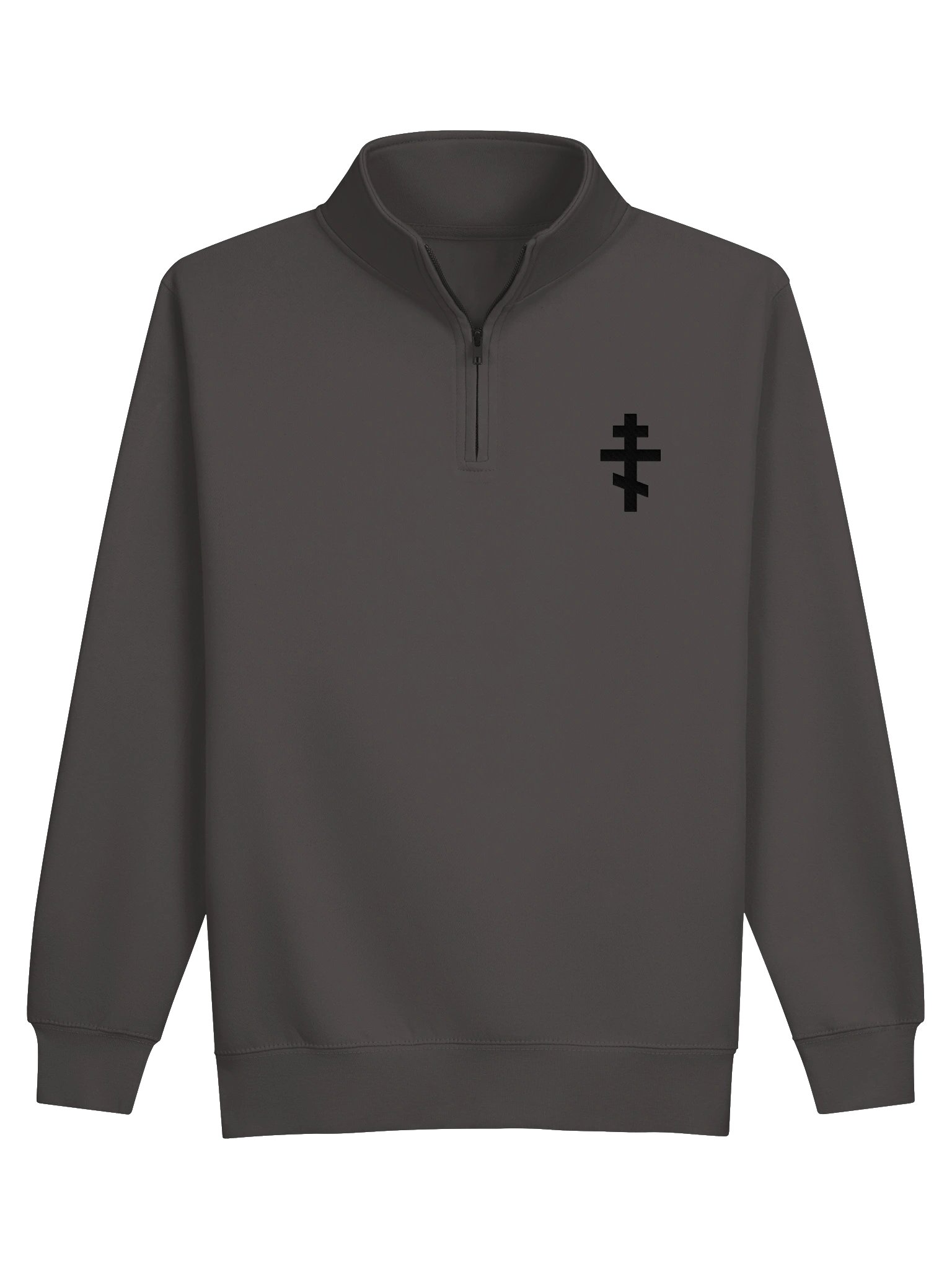 Orthodox Cross Embroidered Quarter-Zip Sweatshirt product image (9)