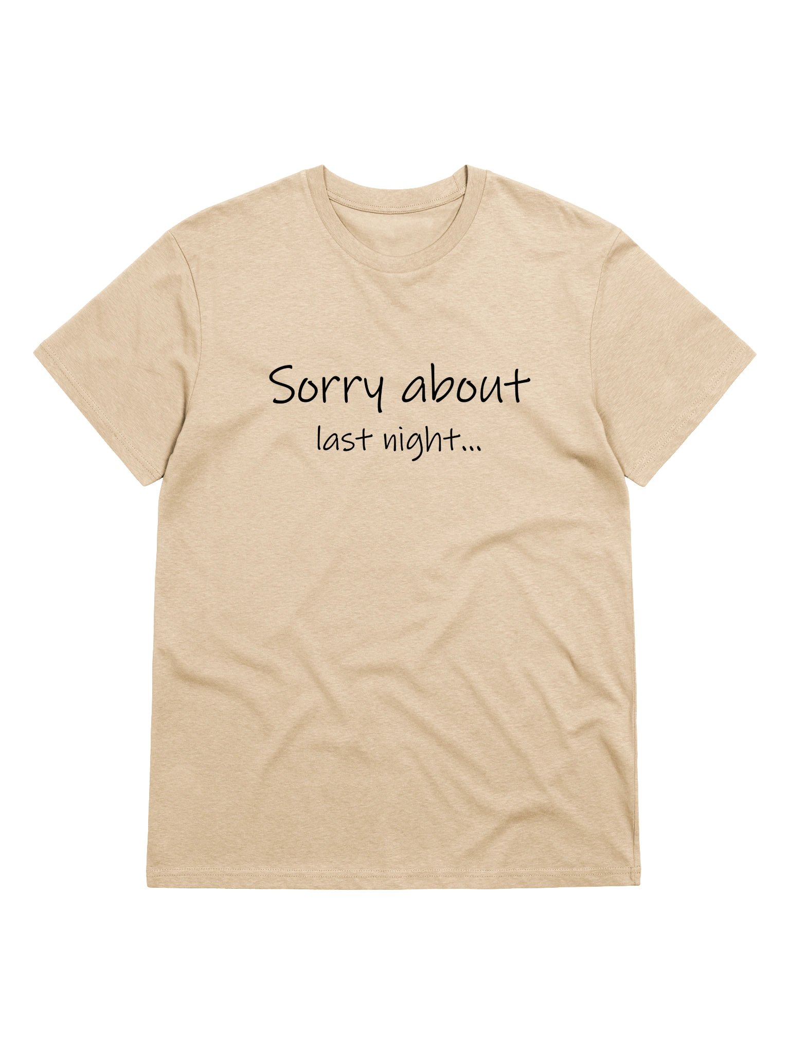 Sorry About Last Night Organic Cotton Tee Lt. product image (4)