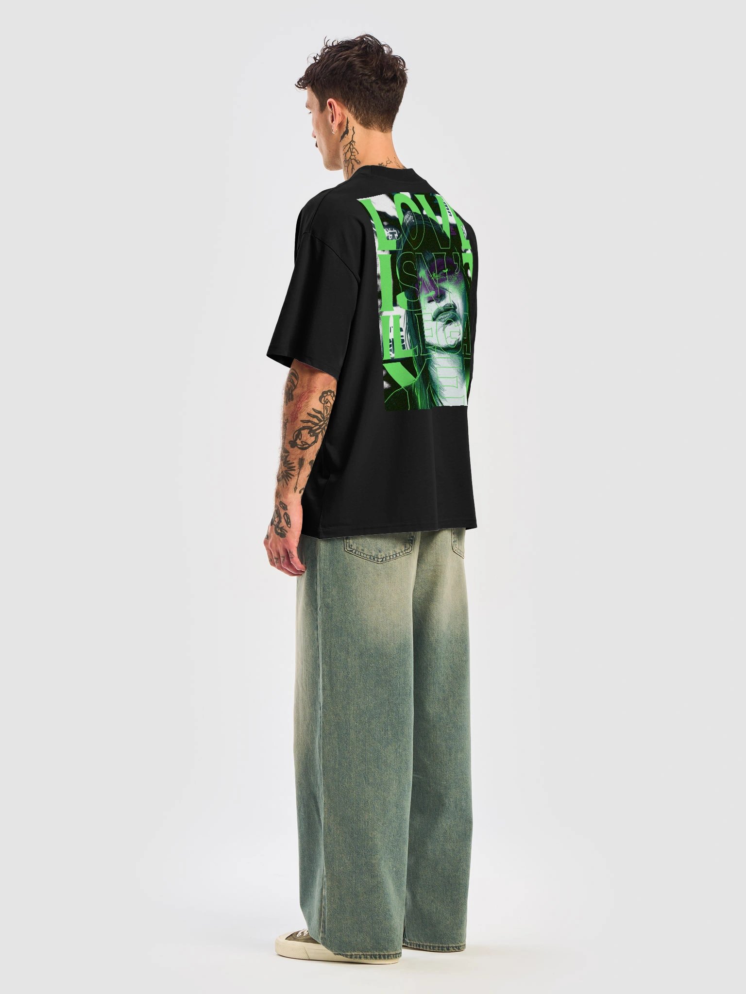 LOVE ISN'T ILLEGAL YET Dark Organic Oversized T-Shirt product image (5)
