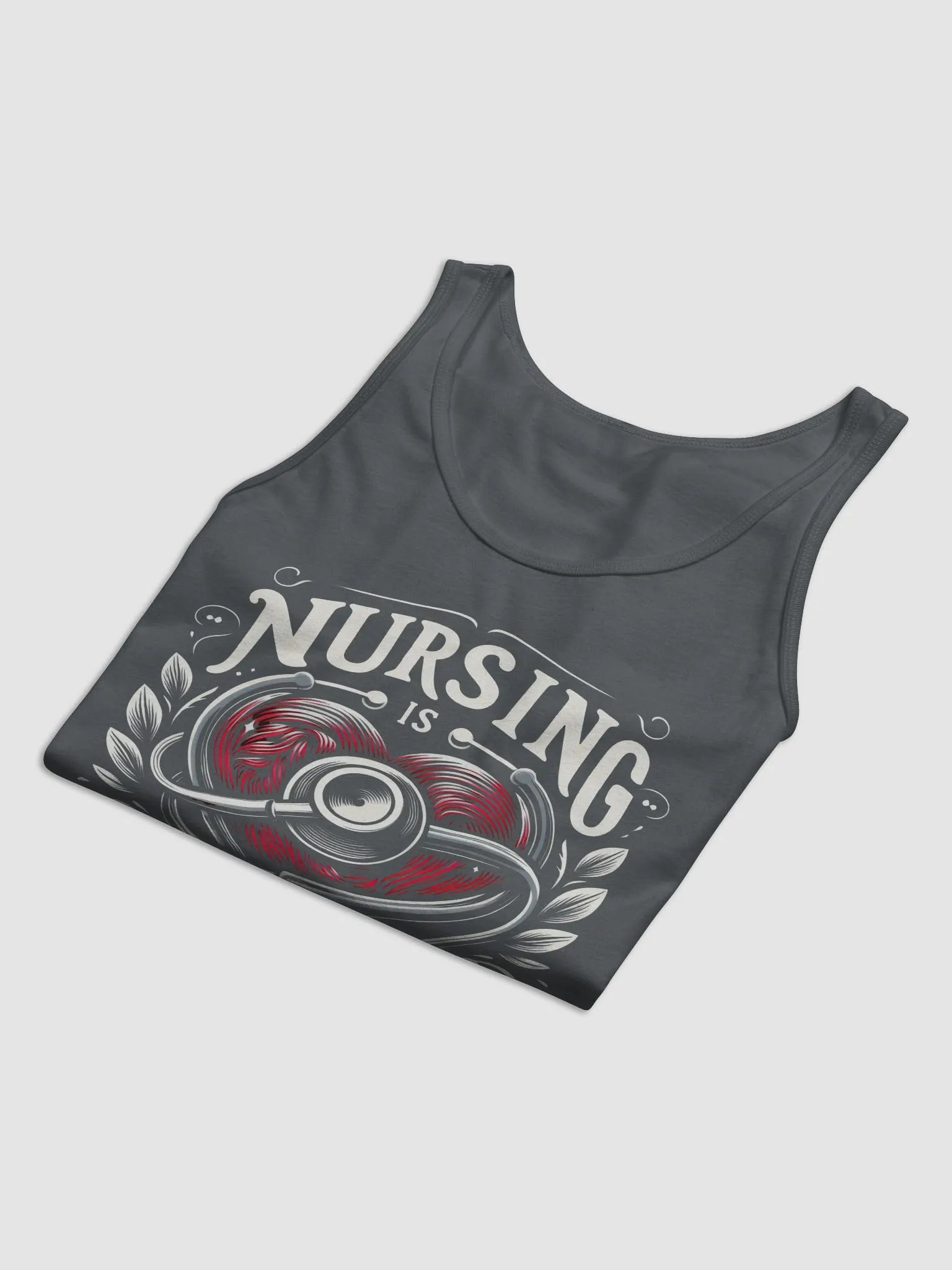 Nursing is a work of heart Tribute Tank product image (13)