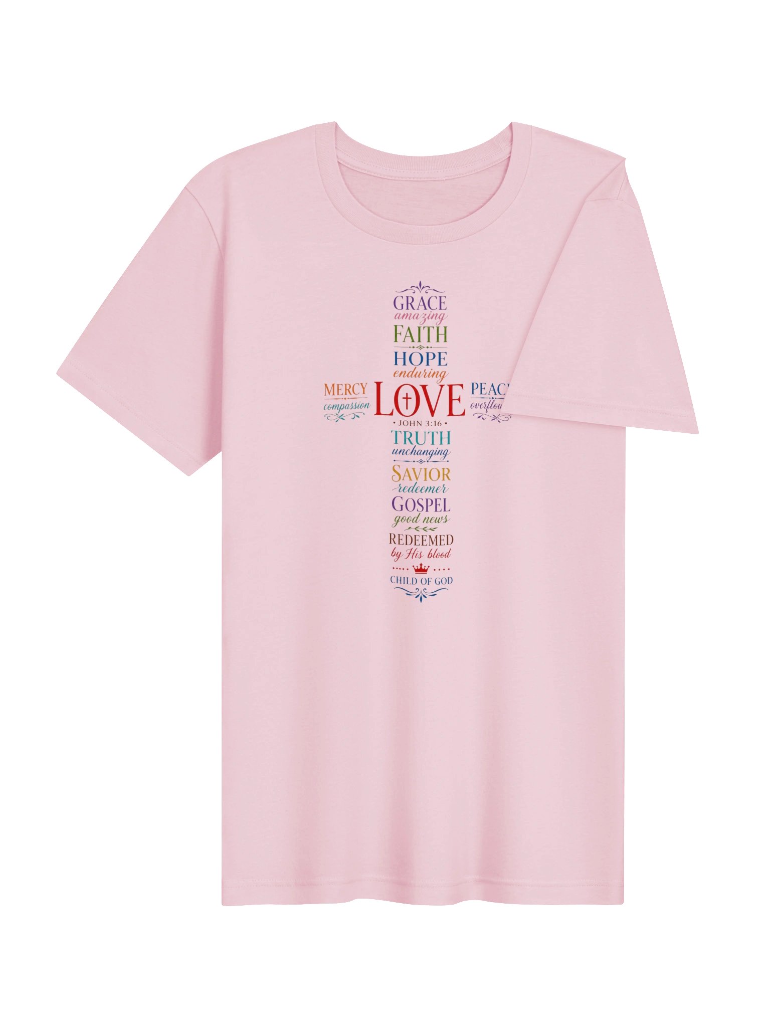 Word Art Cross T-Shirt product image (54)