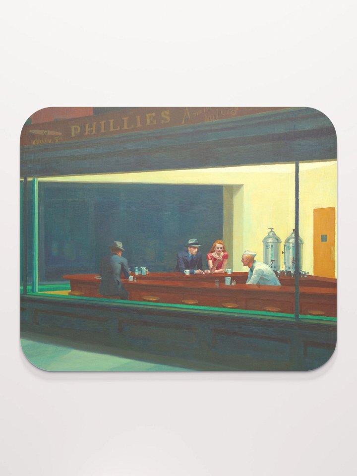 Edward Hopper – Nighthawks Mouse Pad product image (2)