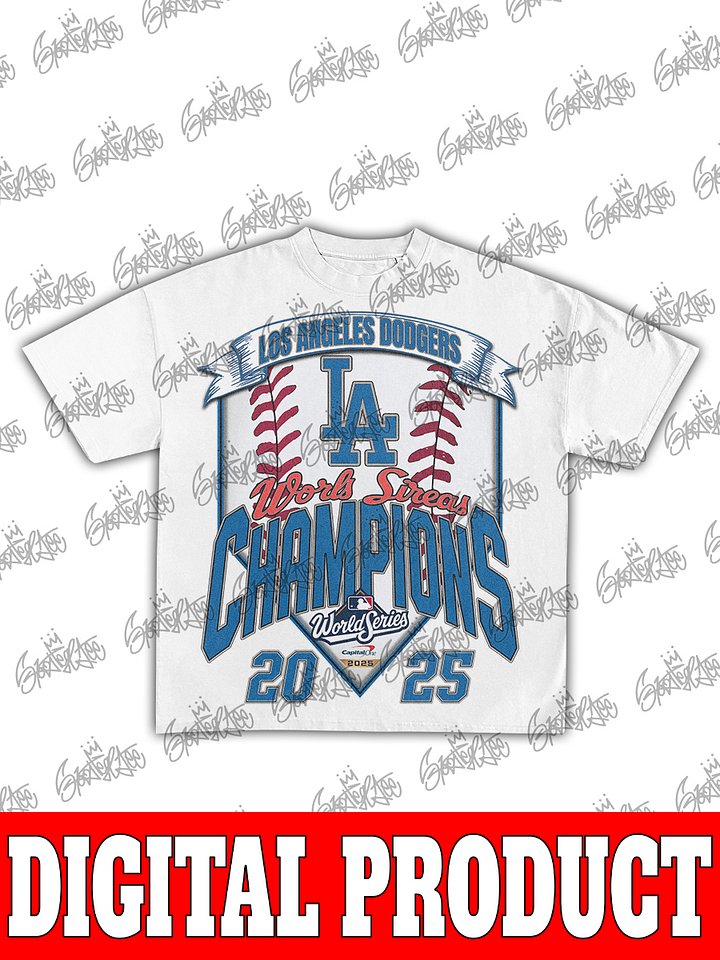 Los Angeles Dodgers 2025 World Series Baseball Background Graphic product image (2)