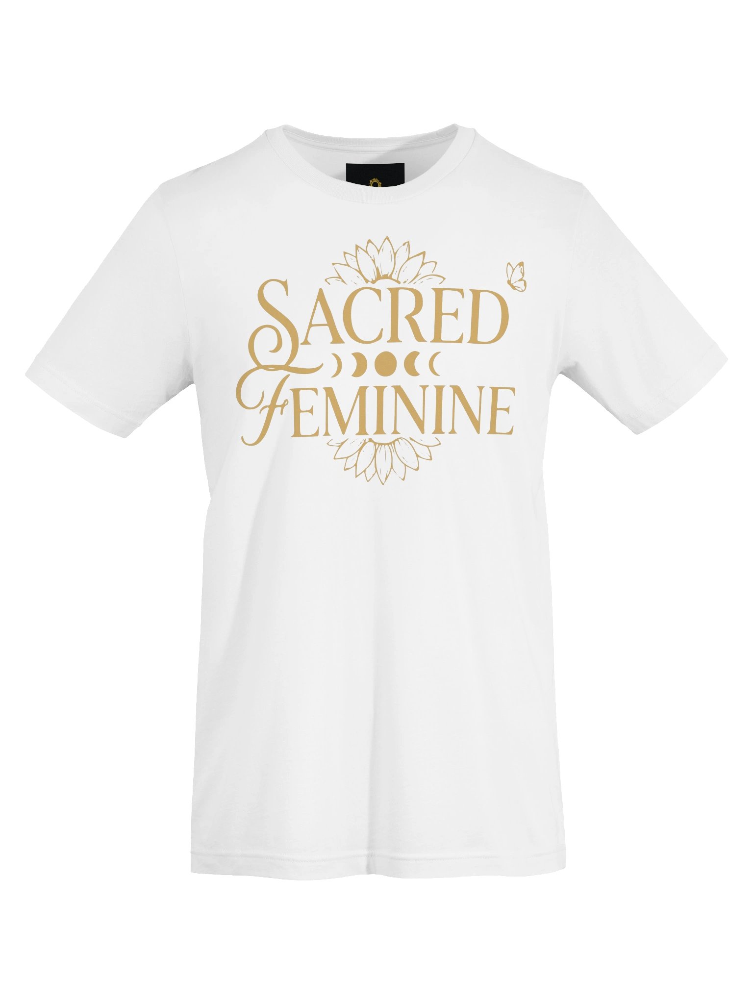 Sacred Feminine White Women’s T-Shirt | Sunflower Dream Creation product image (5)