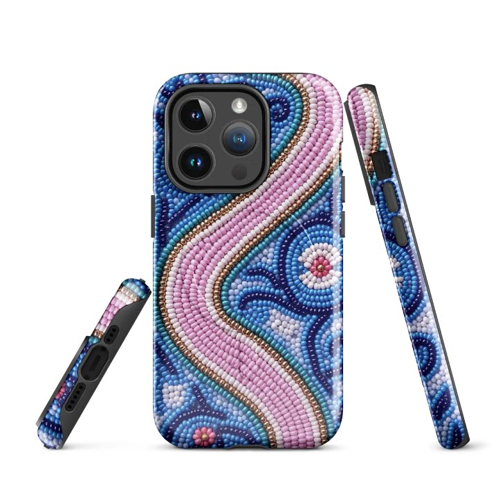Wave Faux-Beadwork iPhone® Tough Case product image (3)