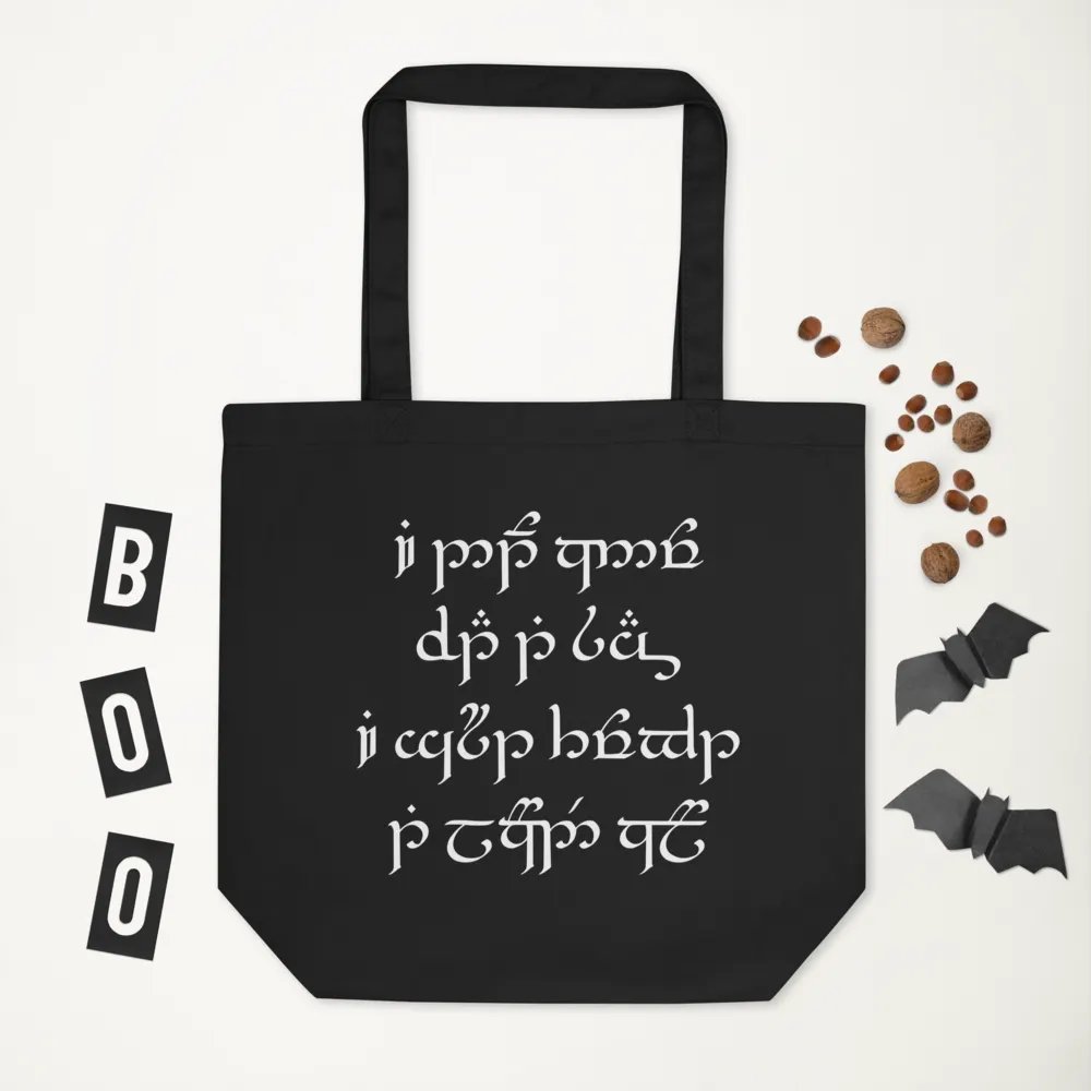 I Cant Read Elvish Script Tote Bag product image (7)
