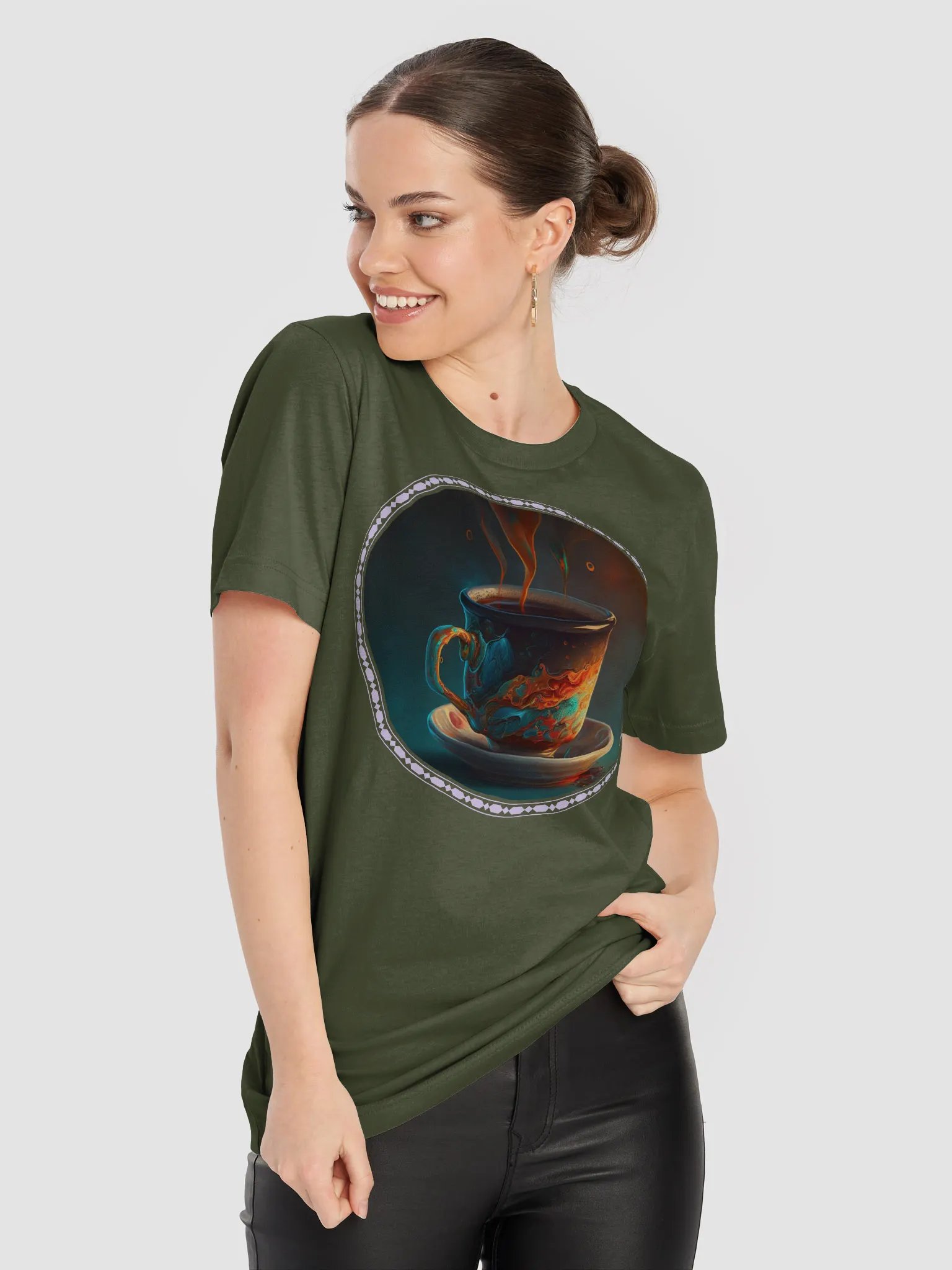 Coffee Swirls Hot Beverage T-Shirt product image (4)