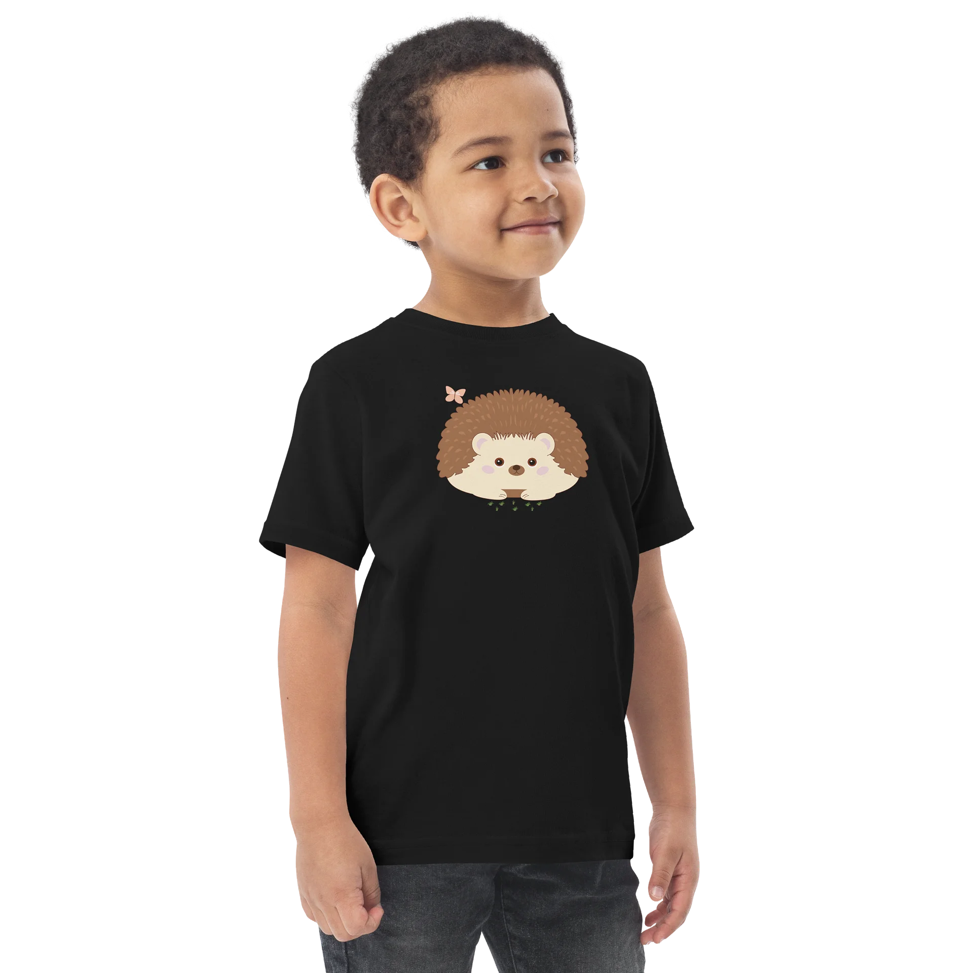 Spring Friends Hedgehog Toddler Jersey T-Shirt product image (2)