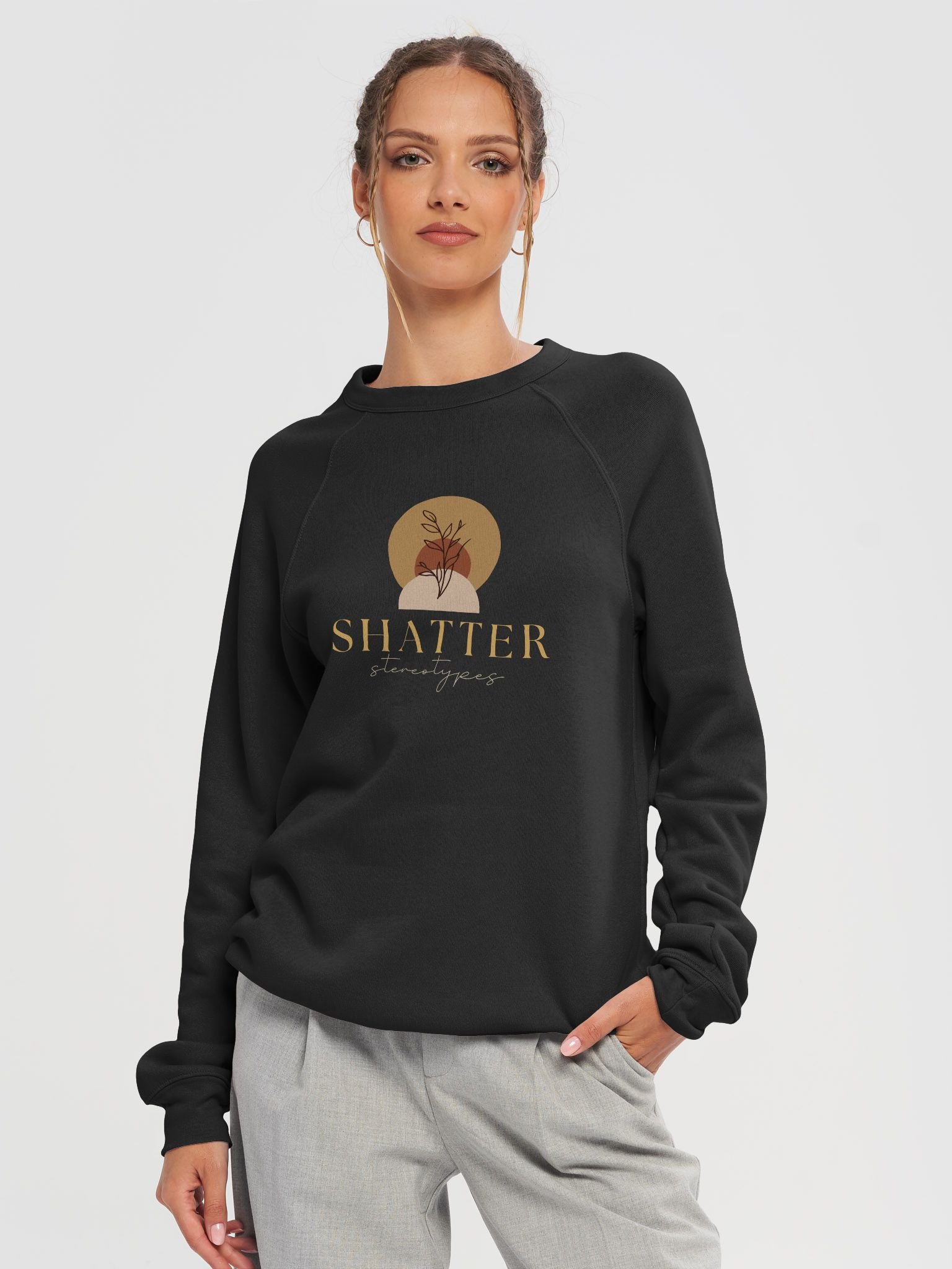 Women's Sponge Fleece Raglan Sweatshirt SFFB0109 product image (1)