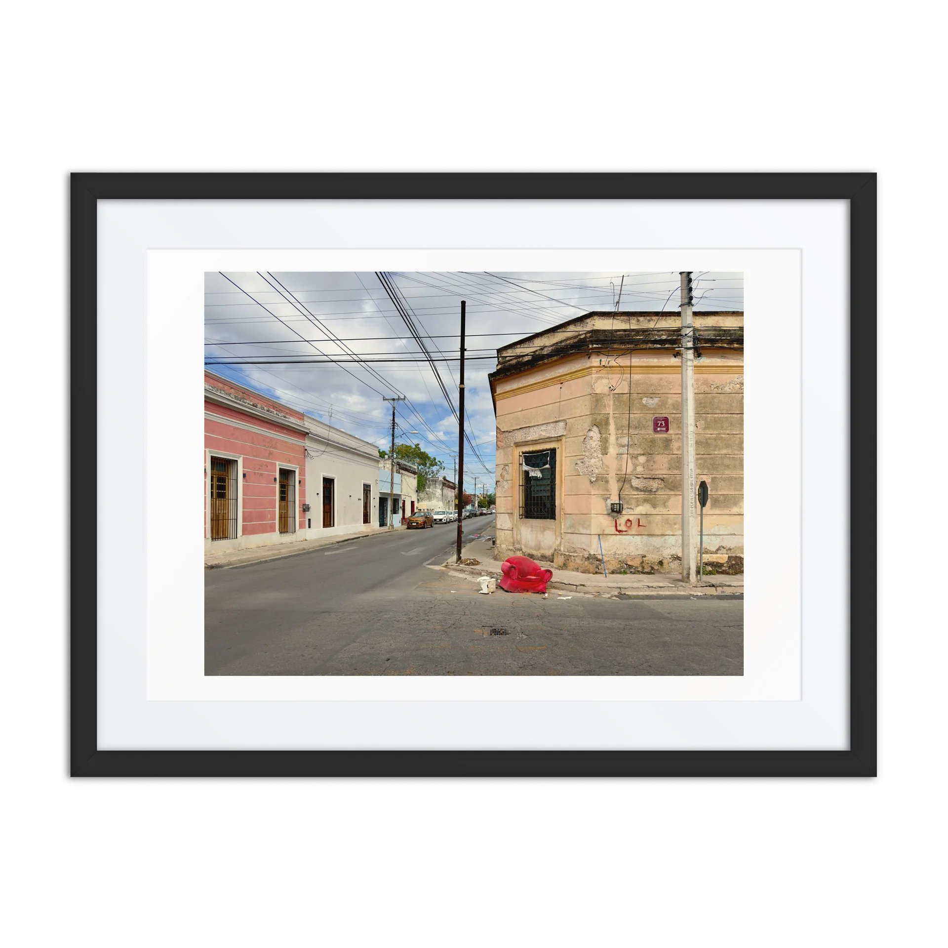 Red Couch Framed Print product image (1)