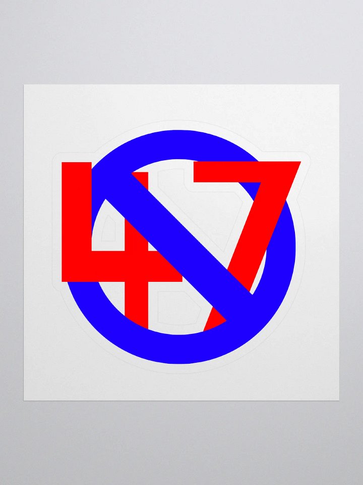 No 47 Kiss Cut Sticker product image (1)