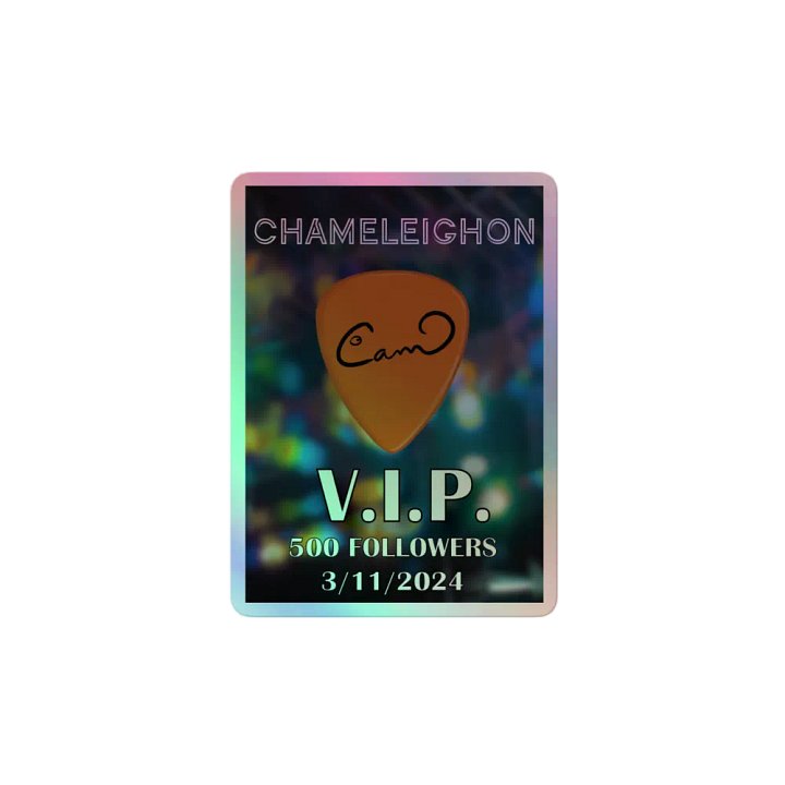 LIMITED EDITION - 500 Follower Holographic Sticker product image (1)