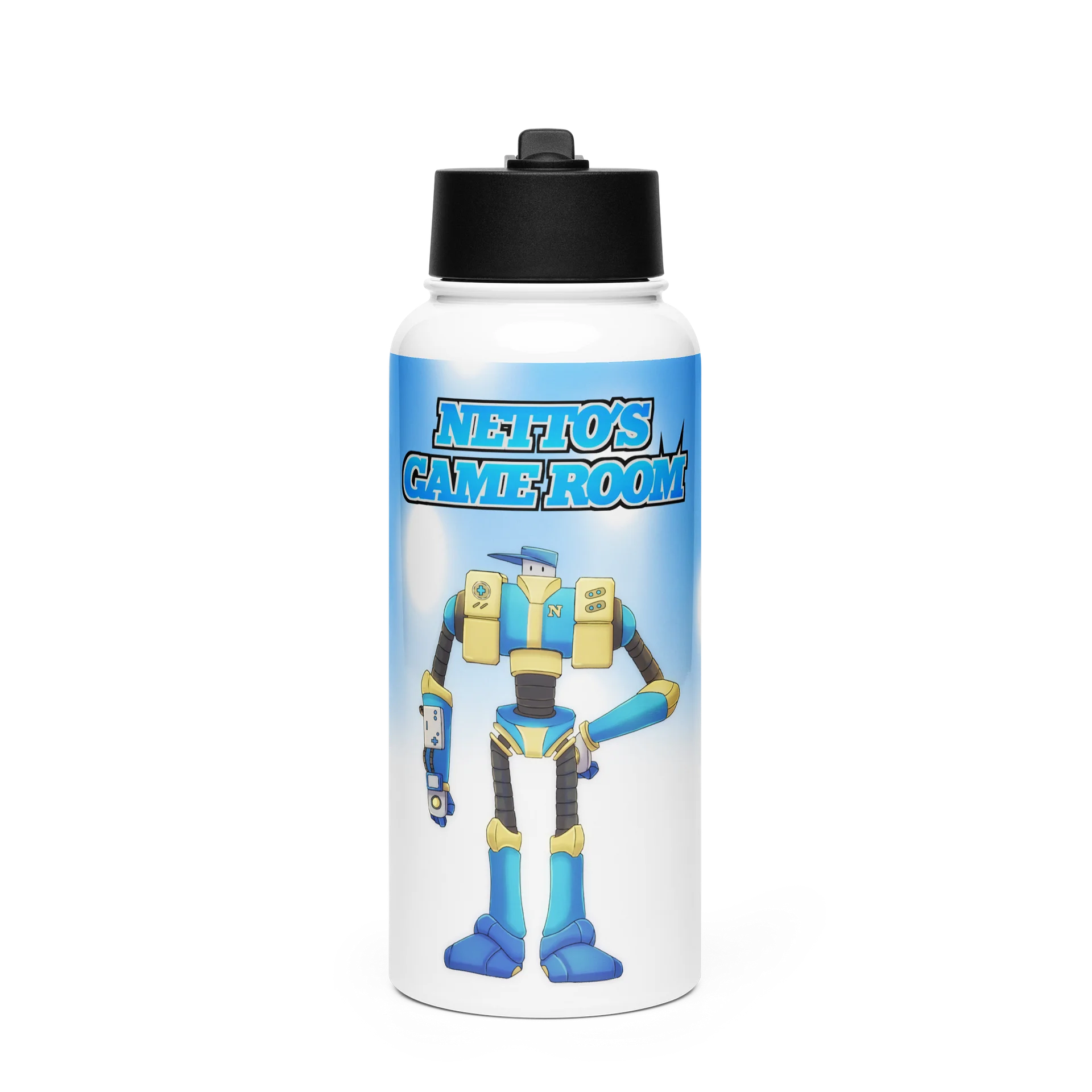 Netto's Game Room - Roby Water Bottle product image (1)