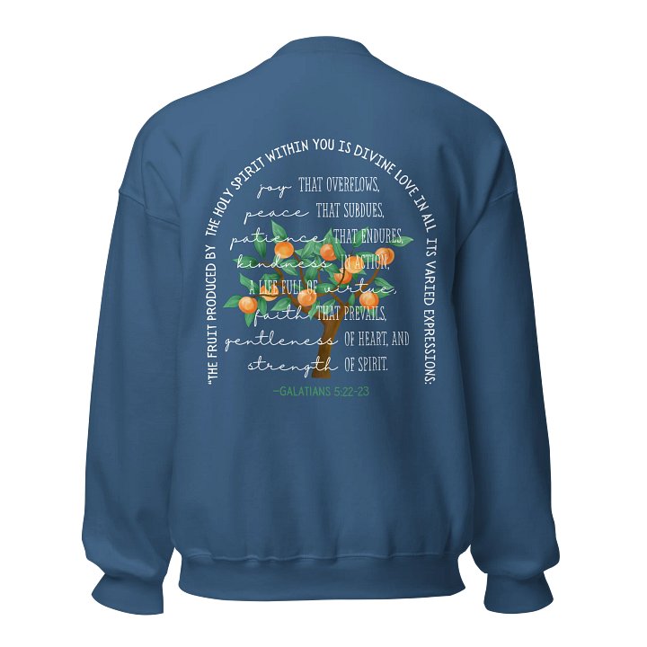 Sweatshirt - Galatians 5:22-23 DARK BLUE product image (2)