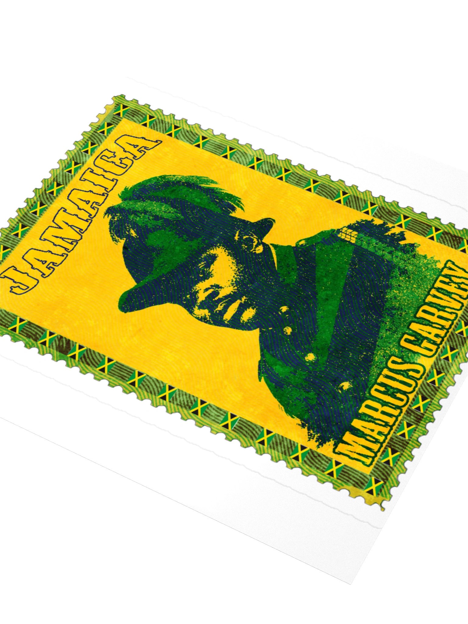 Marcus Garvey Sticker | Vintage Jamaica Postage Stamp Art product image (9)