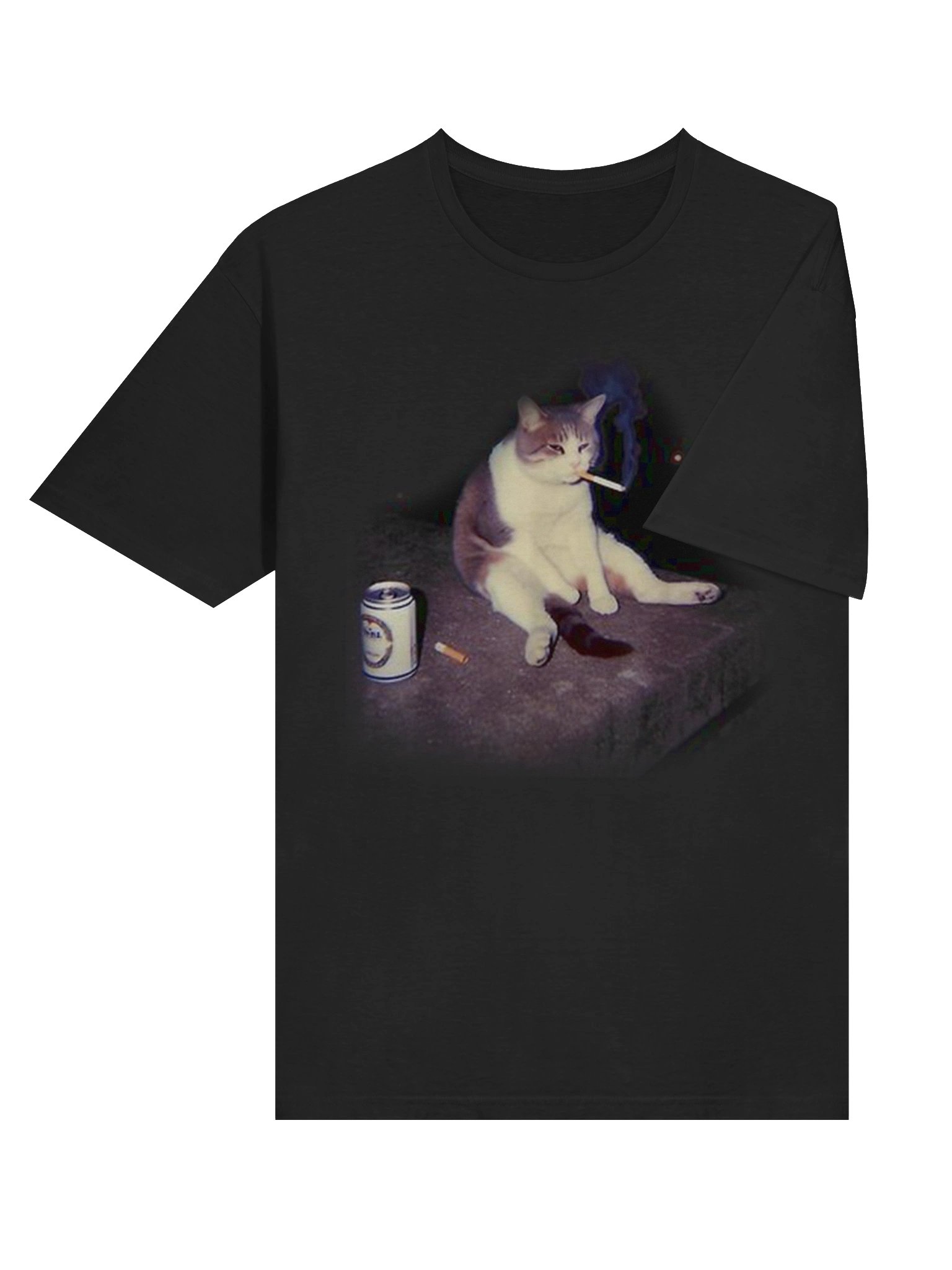 Smoking Cat T-Shirt product image (4)