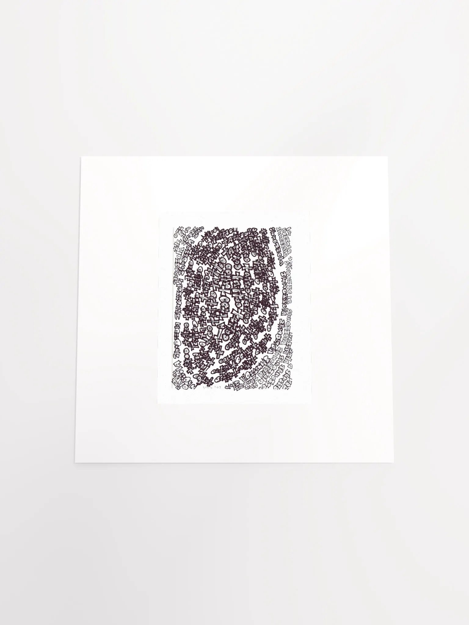 shnozolla tattoo panel card print product image (5)