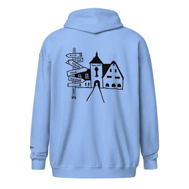Alle Wege führen nach Waldsee adult zip hoodie (multiple colors) product image (2)