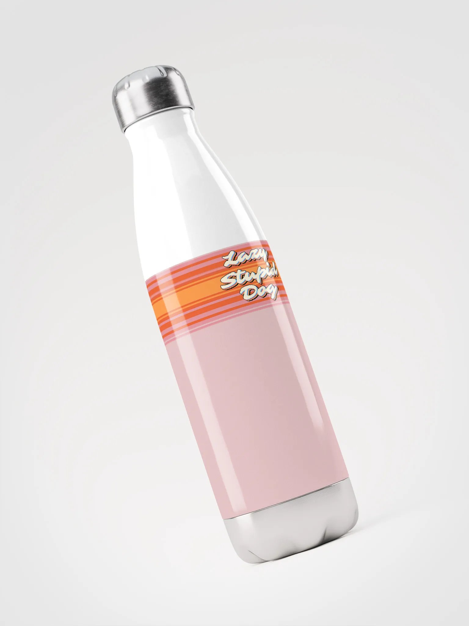 "Lazy Stupid Dog" Stainless Steel Water Bottle product image (3)