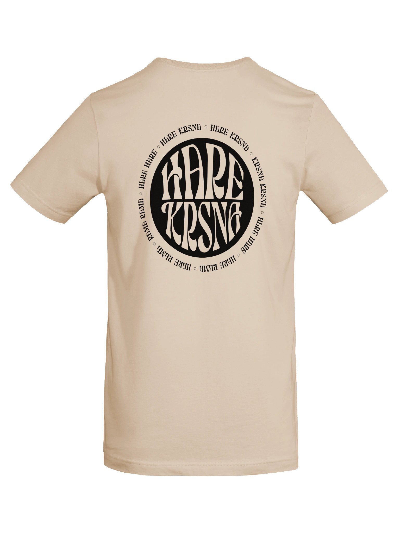 retro 70s hare krsna tee - black artwork product image (6)