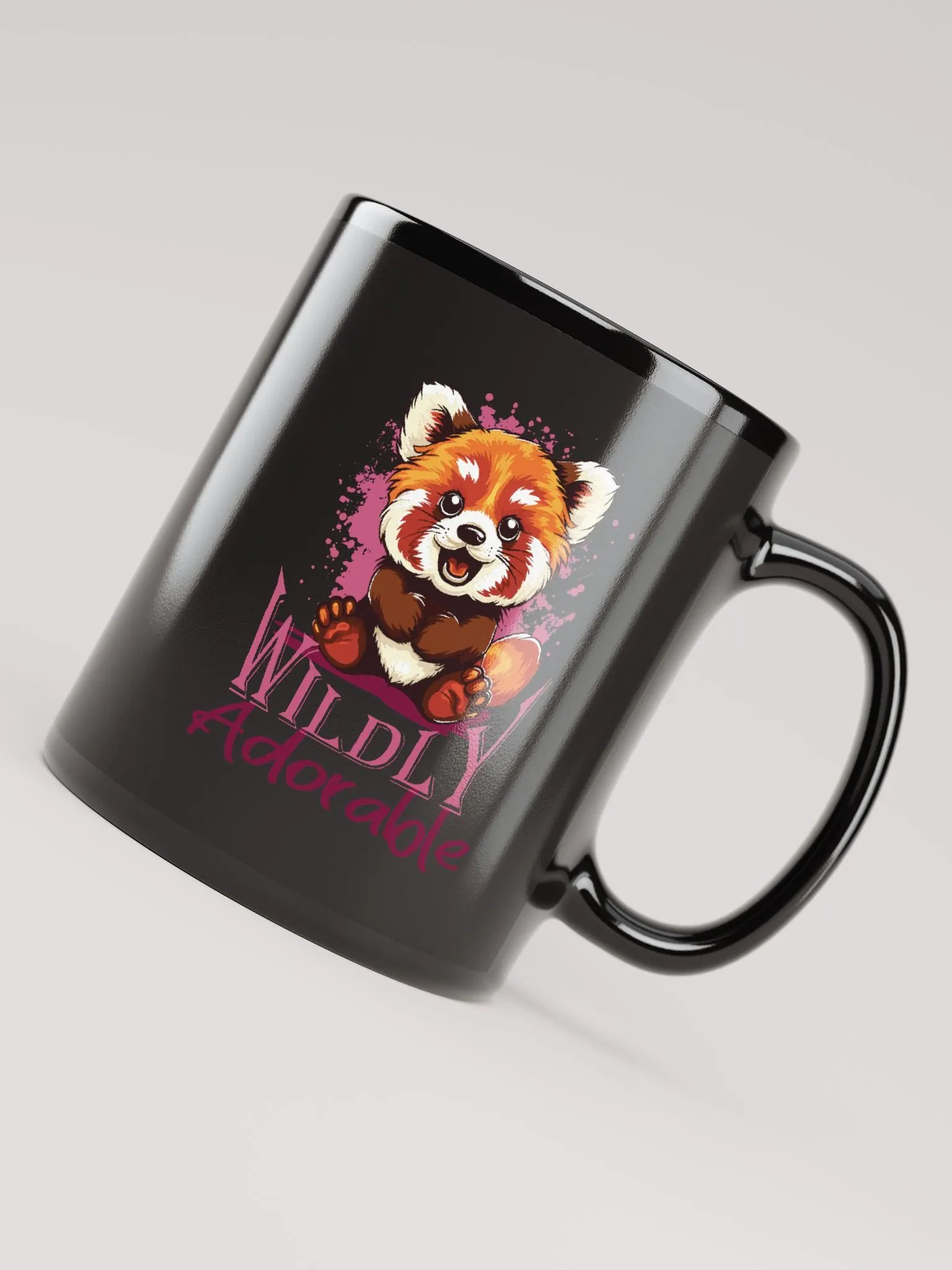 Wildly Adorable Red Panda | Black Mug product image (7)