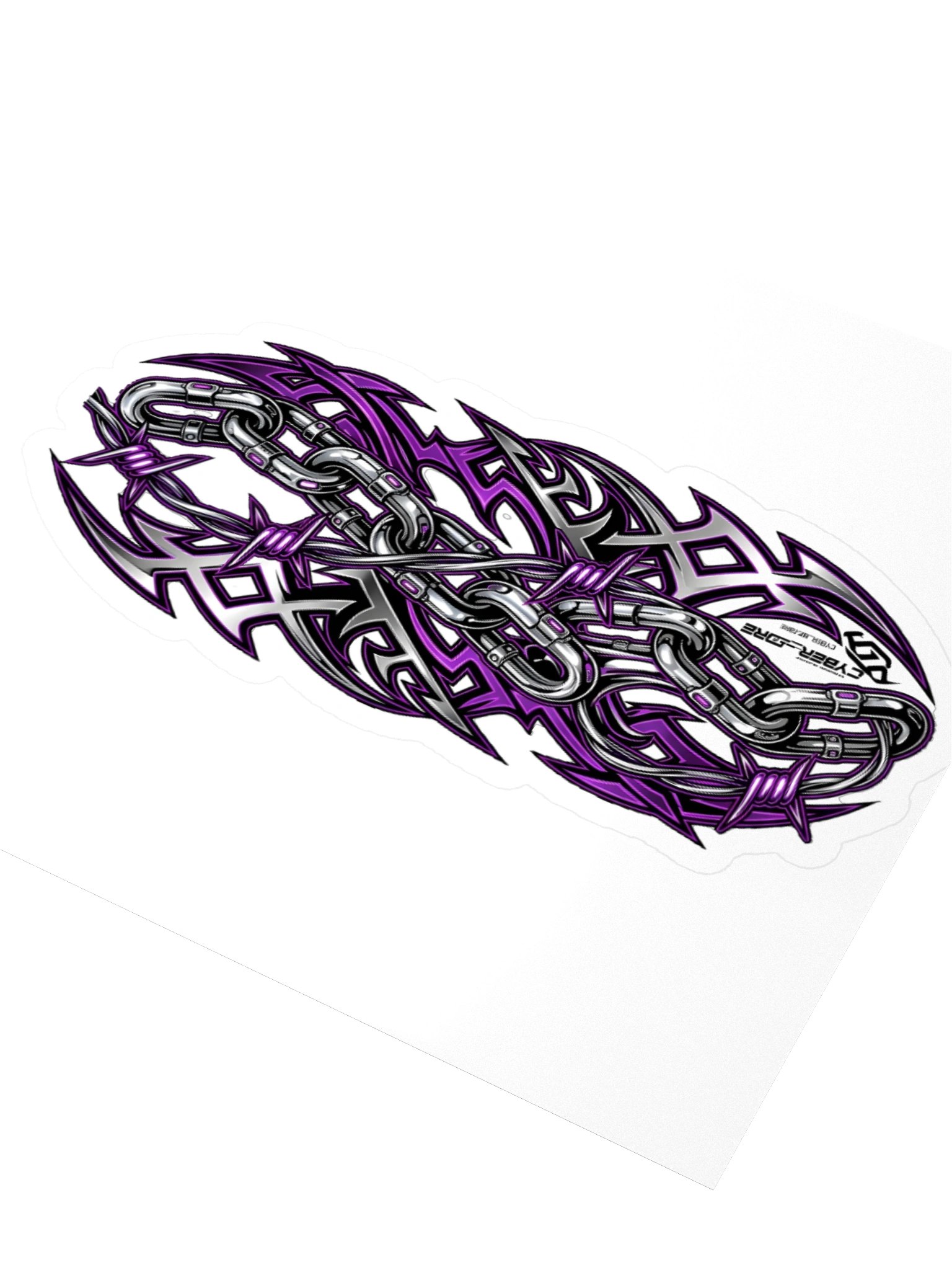 Purple Tribal Chain Kiss Cut Sticker product image (7)
