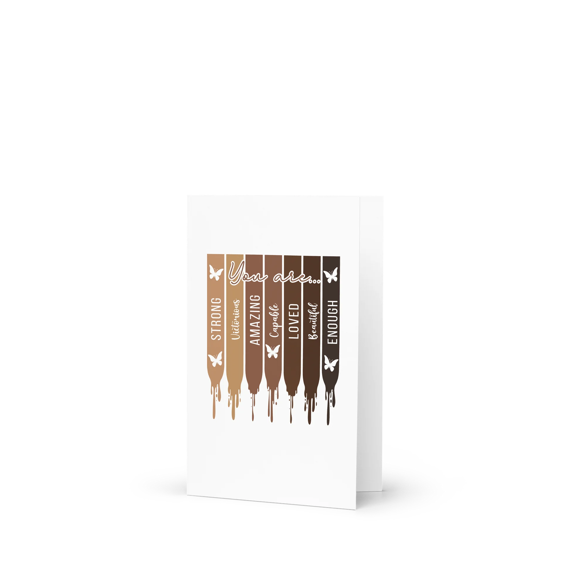 Melanin Stripes Inspirational Greeting Card product image (1)