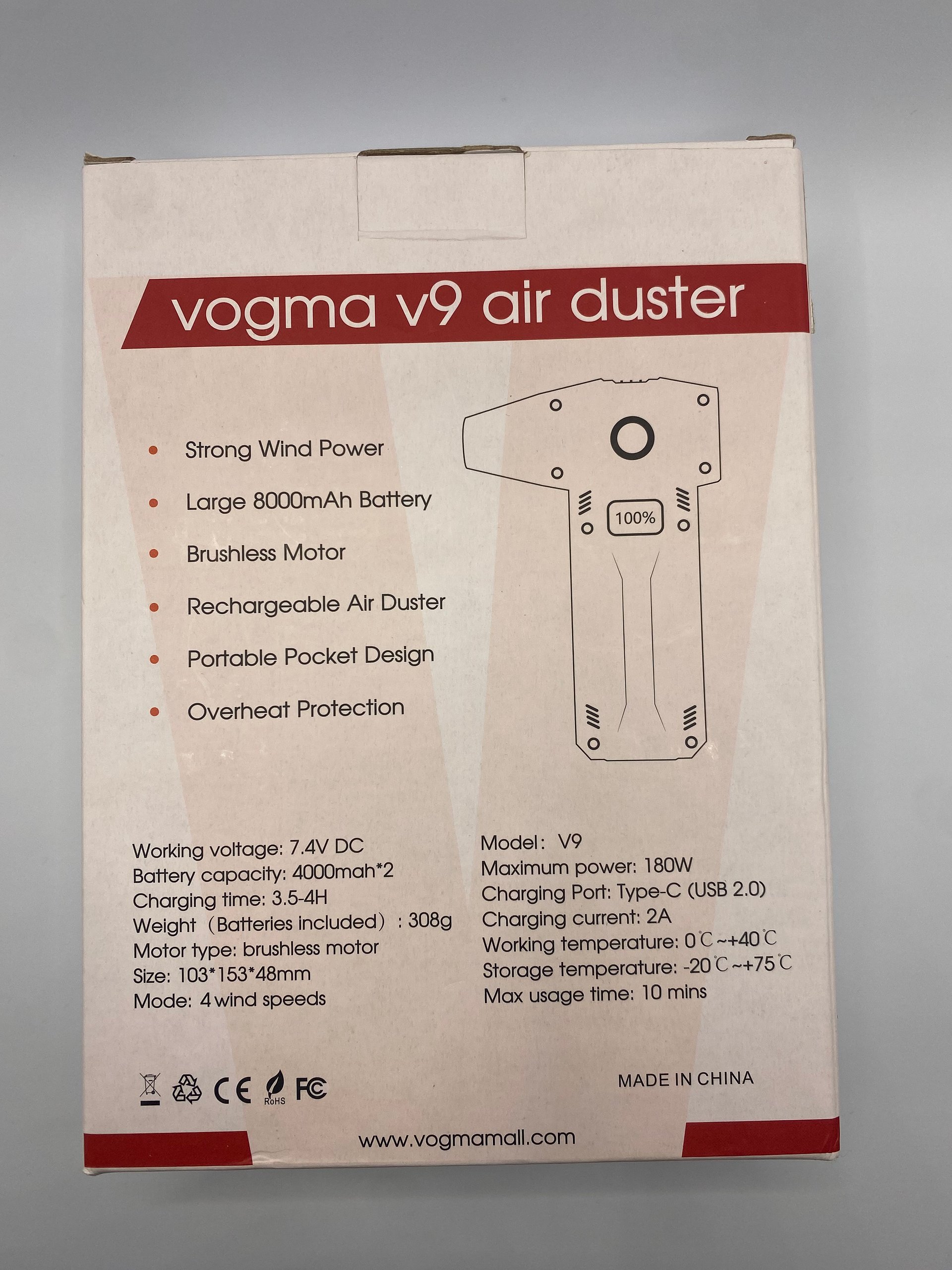 VOGMA V9 Air Duster – Brand New product image (2)