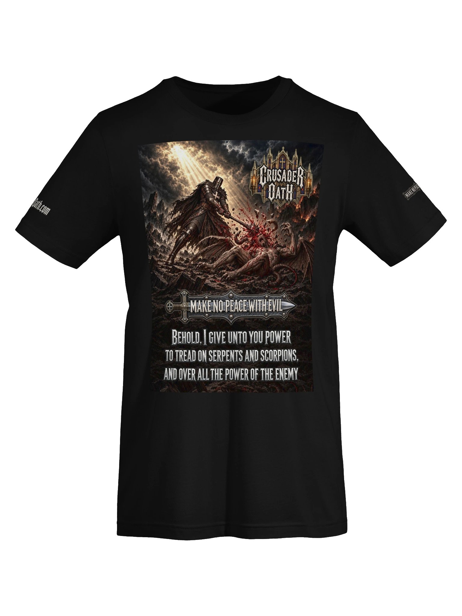 Copy of Make No Peace With Evil - Luke 10:19 - Tee product image (5)