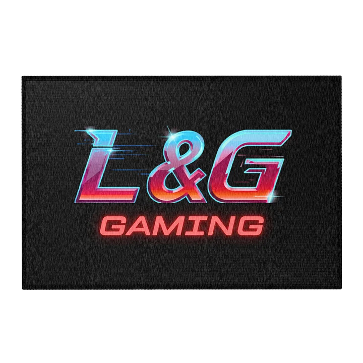 L&G GAMING BLACK AREA RUG product image (2)