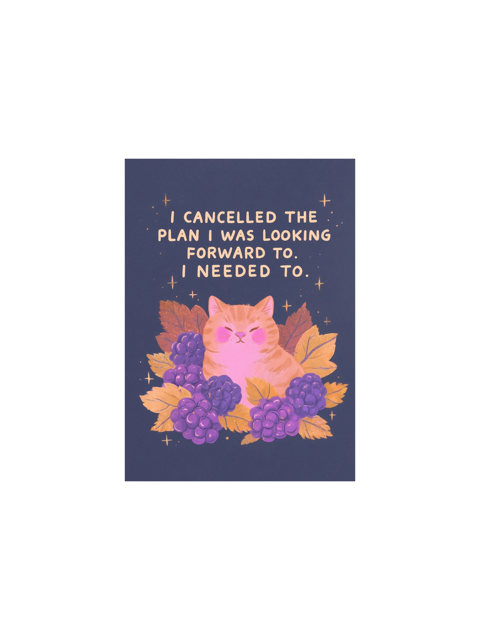 I Cancelled the Plan Cat Poster product image (7)