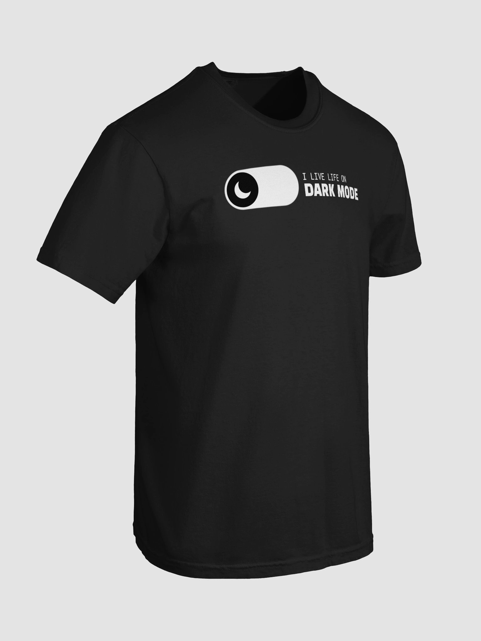 "I Live Life on Dark Mode" Tee – Built for Code After Hours product image (58)