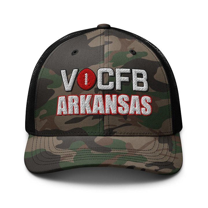 Arkansas VOCFB Camo Trucker Hat product image (1)