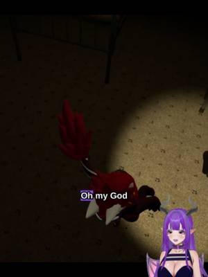 Brit curled up on the floor scared lol!#kamikovt #vtubers #vtuber #twitch #kamiko #horrorgames #vrchat #vrchatmemes #fypツ @forbrit @sebirocksalot