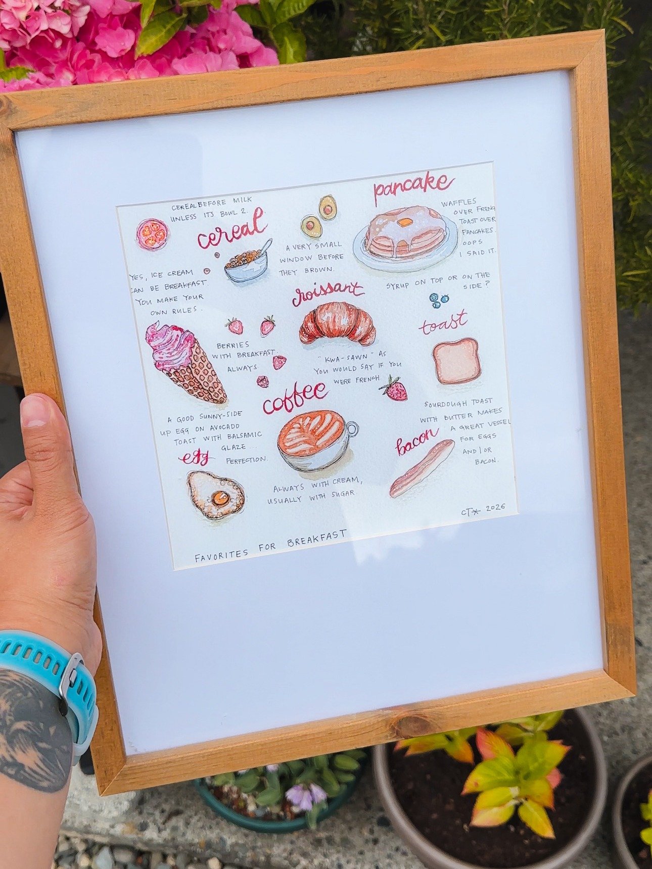 What's for Breakfast? Watercolor Print product image (2)