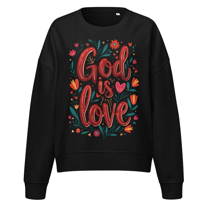 God Is Love Women's Organic Crewneck Sweatshirt product image (1)