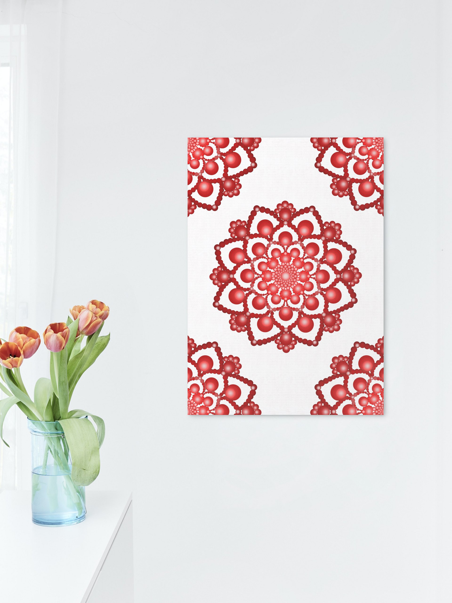 Red Dot Mandala Posters, 2 JPG Files product image (4)