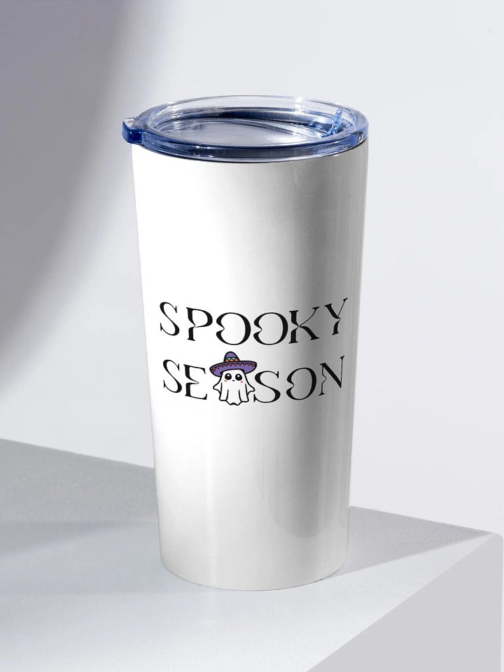 Spooky Season Sombrero Ghost White 20oz Stainless Steel Tumbler product image (2)