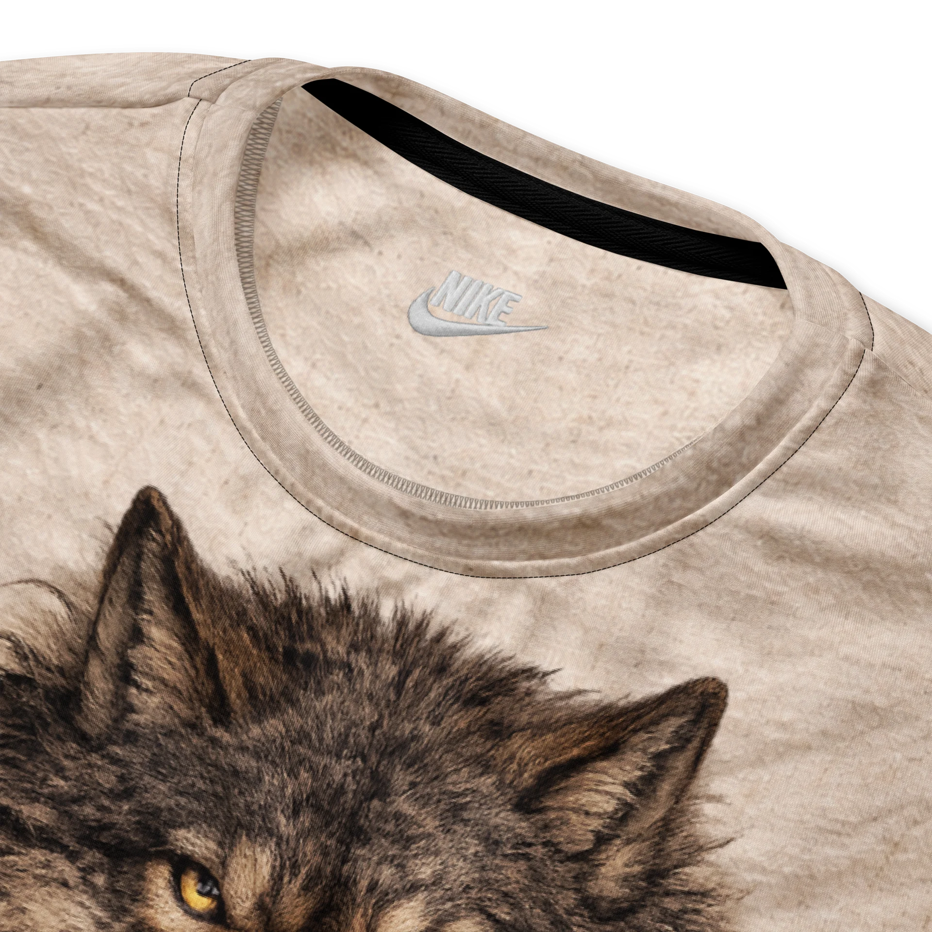 Wolf Ripping Through Shirt - Alpha Wolf Graphic Sweatshirt - 3D Shredded Effect Nike Sportswear product image (5)