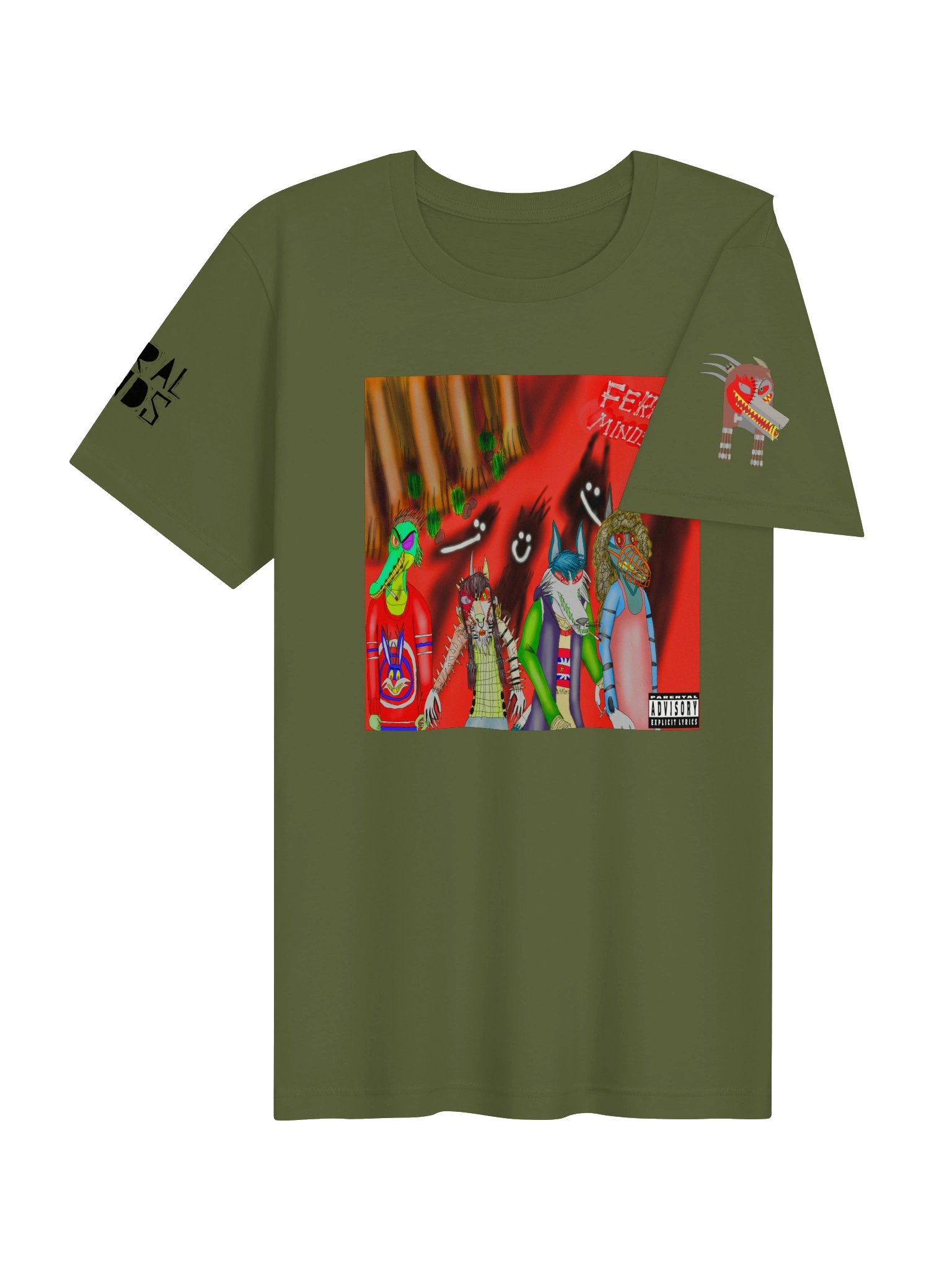 Feral Minds Virtual Band Album Cover Graphic Tee product image (4)