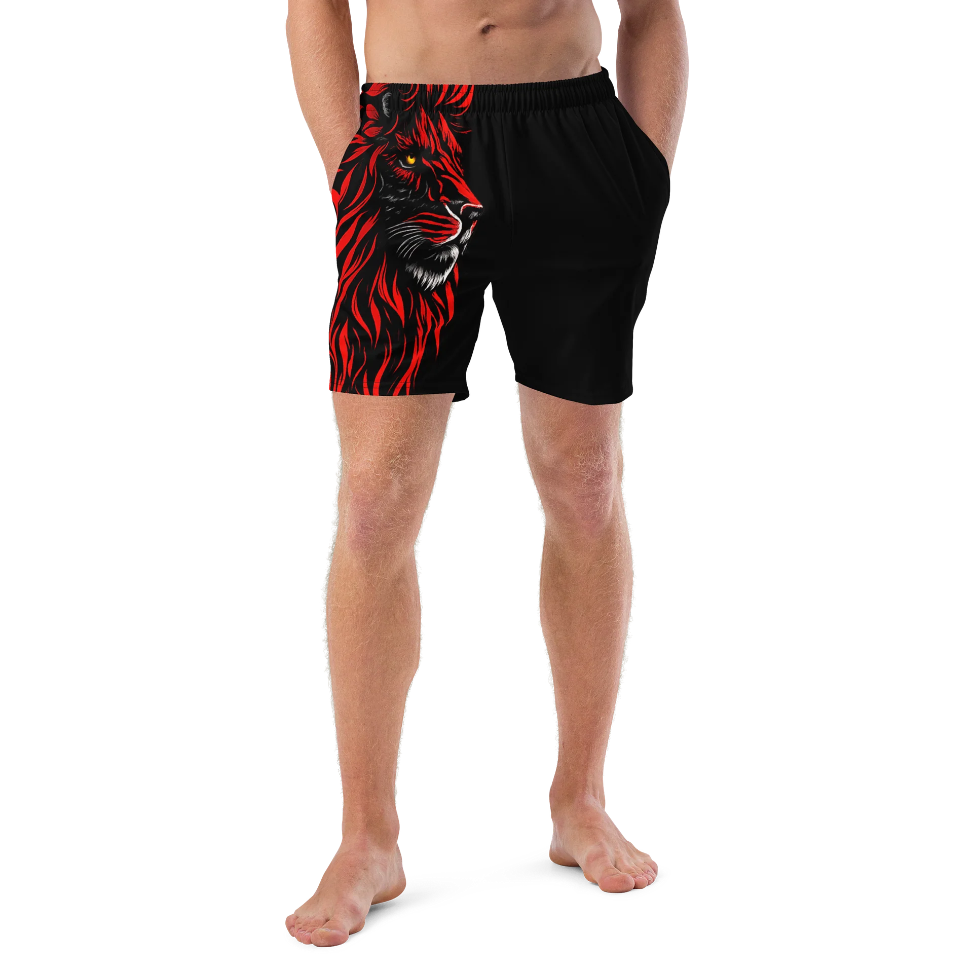 Red Mane Lion Swim Trunks product image (4)