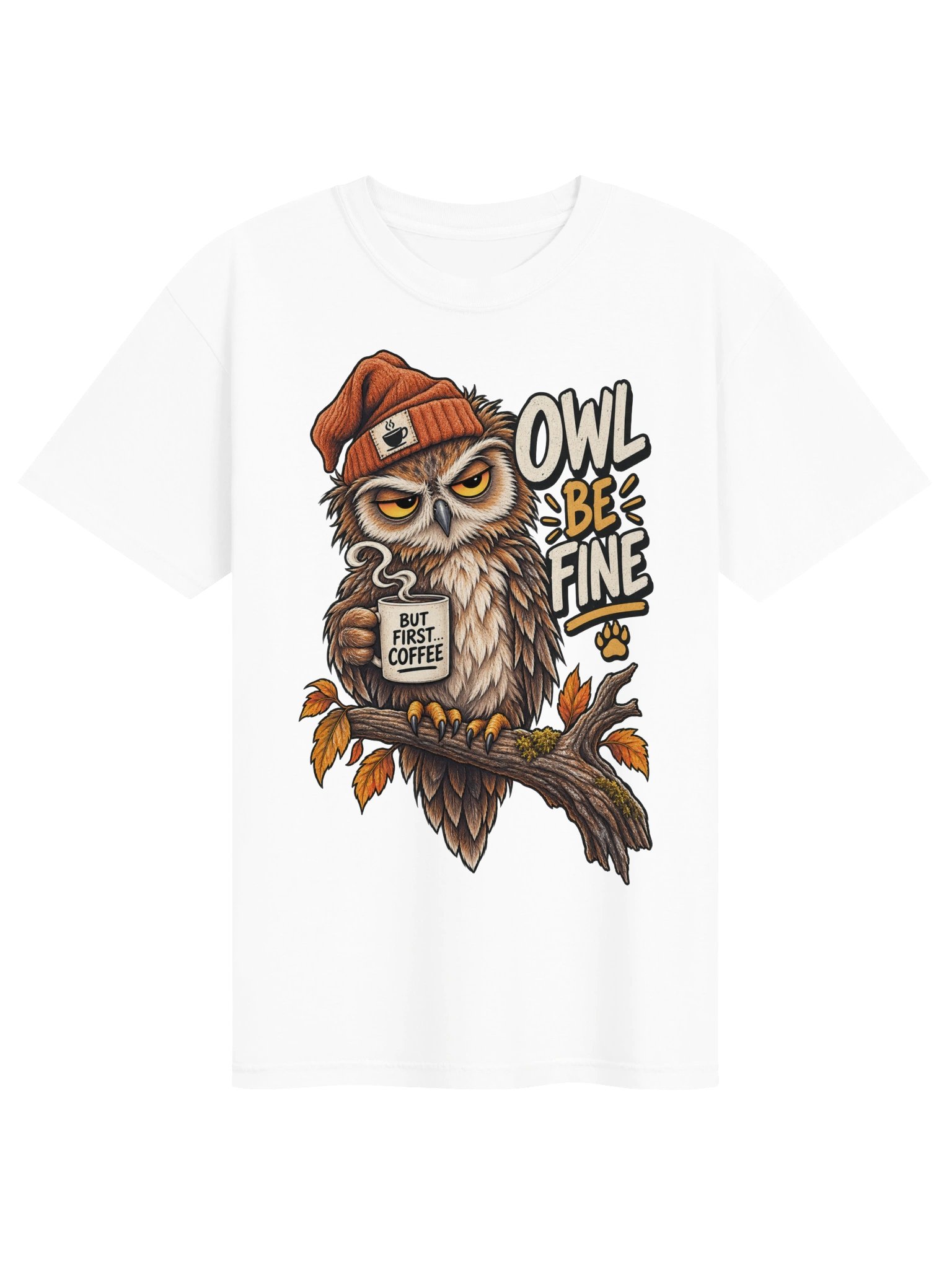 Owl Be Mine - Cute & Sarcastic Animal Lover Valentine's Day Fox & Owl Pun T-Shirt product image (2)