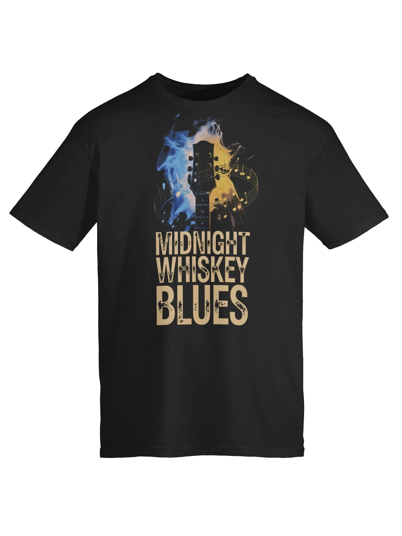 Midnight, Whiskey, Blues - Unisex Softstyle Tee (The Slogan Series) product image (9)