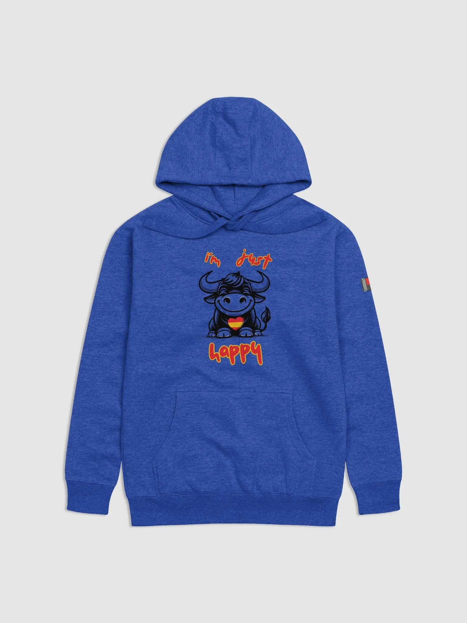 Happy Hearted Bull Unisex Hoodie product image (1)