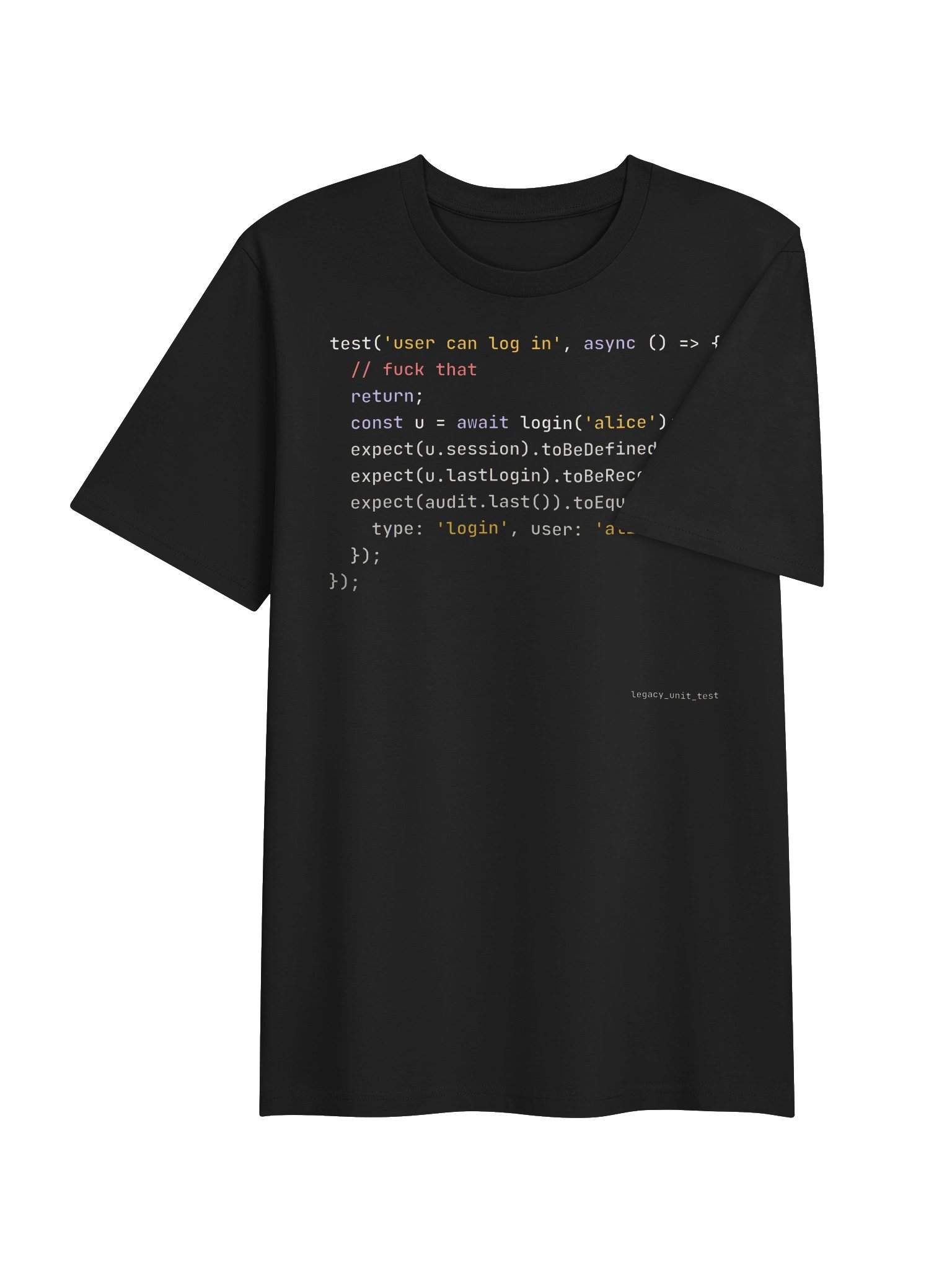 Skipped Test · JavaScript tee product image (10)