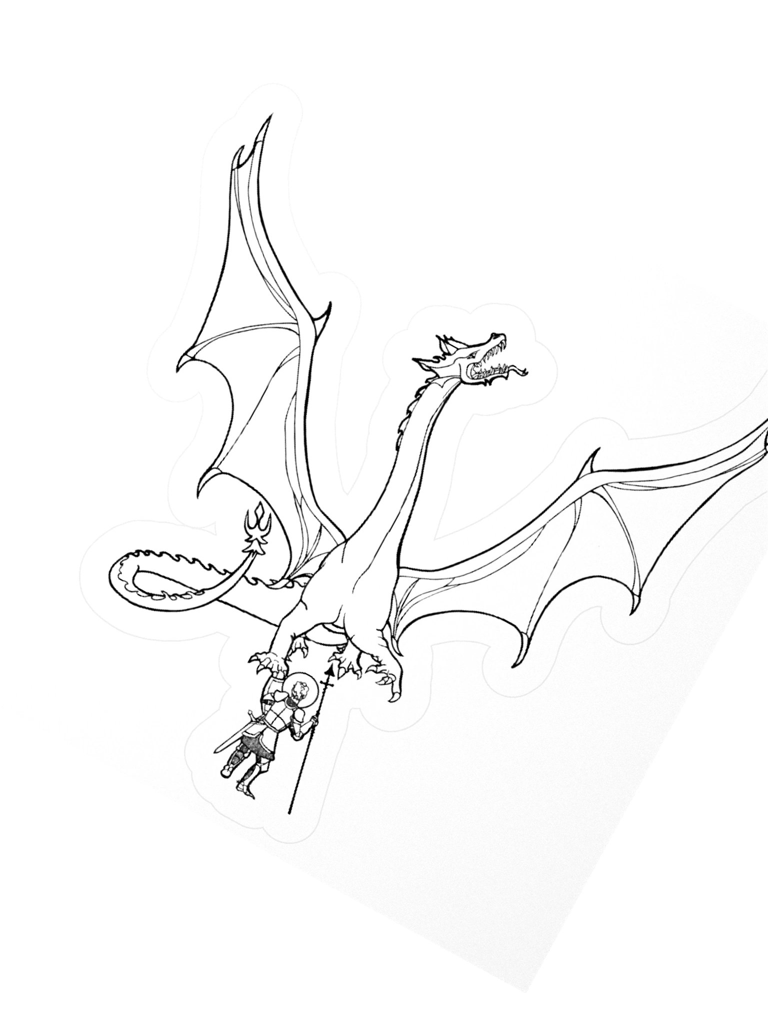 Saint George and the Dragon sticker product image (5)