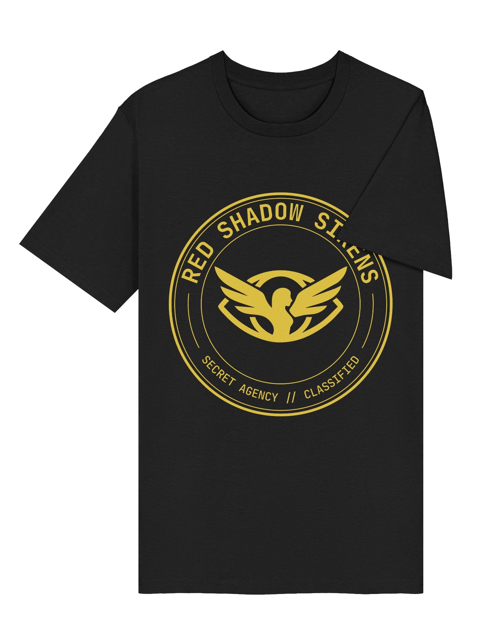 Organic cotton t-shirt (agency roundel logo, gold) product image (6)